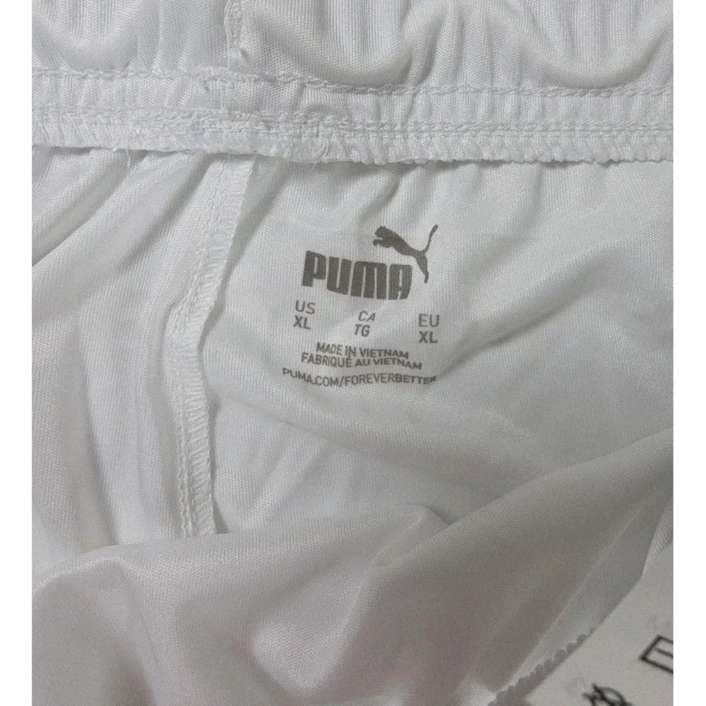 Puma Men's teamLIGA Soccer Shorts WHITE-BLACK Size XL New